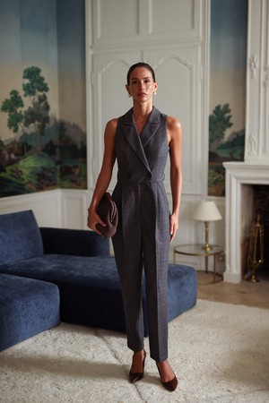 Elliot Sleeveless Collared Jumpsuit from GAÂLA