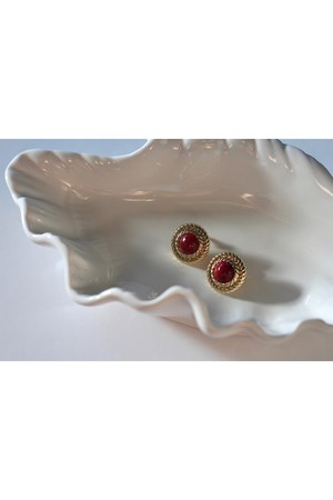 July Birthstone Earrings - Pink Ruby from GAÂLA