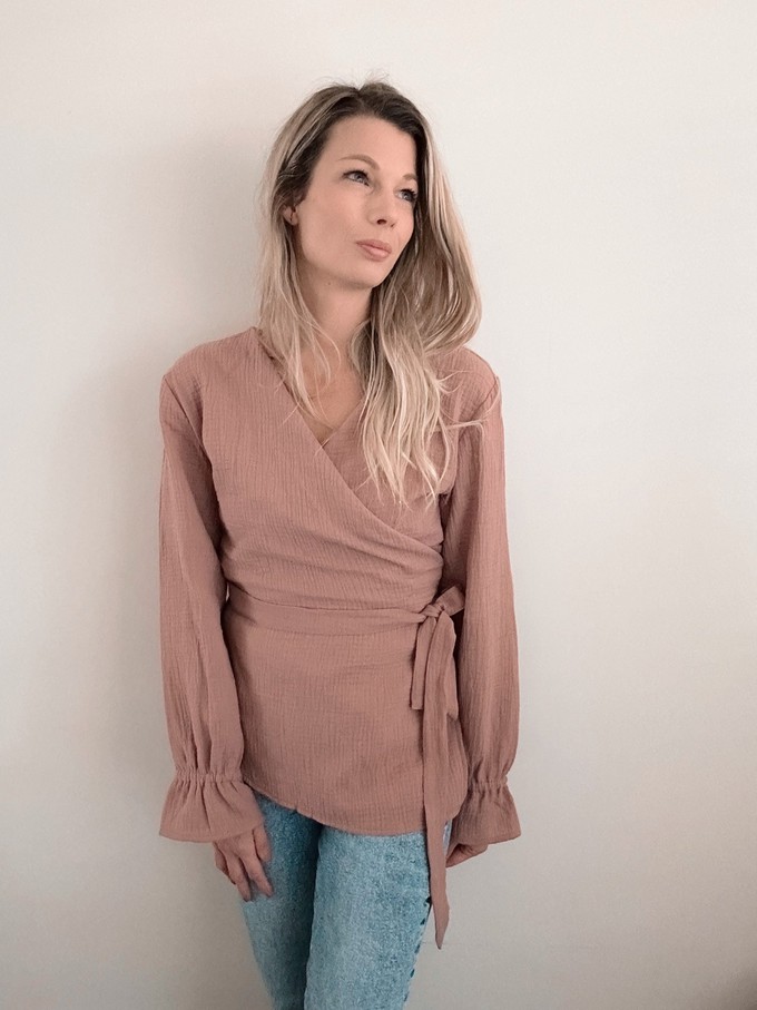 Wickelbluse – Old Blush from Glow - the store