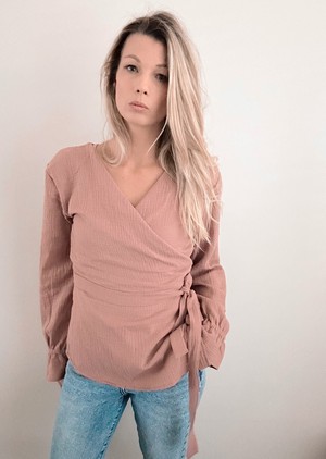 Wickelbluse – Old Blush from Glow - the store