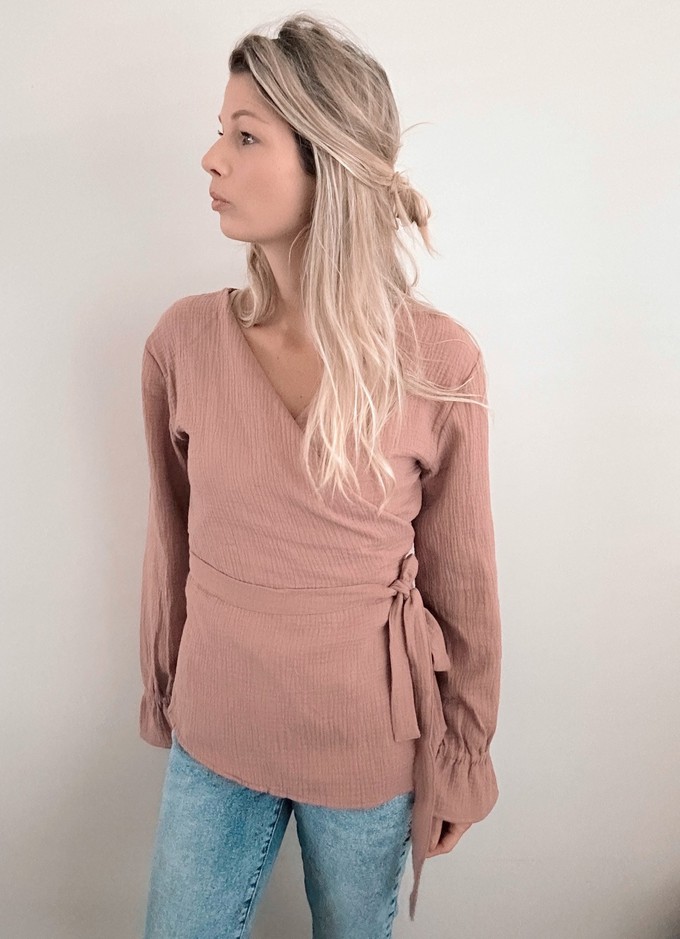 Wickelbluse – Old Blush from Glow - the store