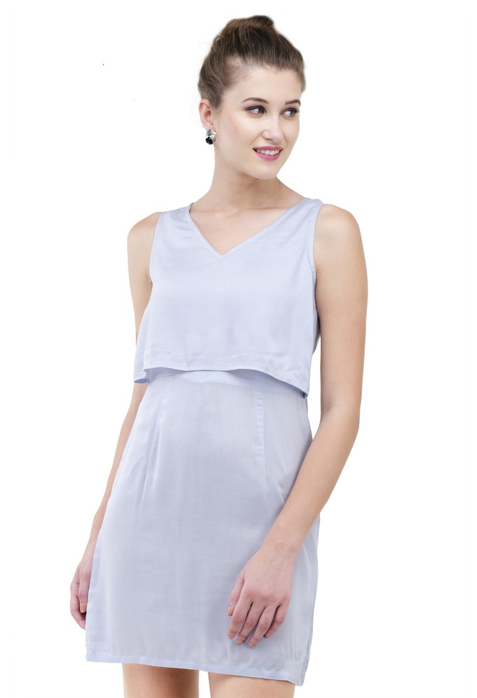 Short light blue dress from Grab Your Garb