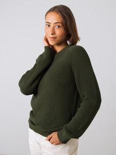 Grobstrick Pullover Damen via Honest Basics