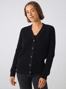 Grobe Strickjacke via Honest Basics