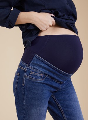 Over the Bump Organic Cotton Maternity Boyfriend Jeans from Isabella Oliver