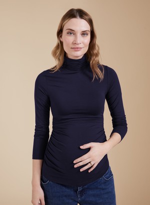 The Essentials Maternity Turtleneck Top from Isabella Oliver