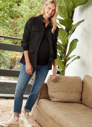 The Essentials Henley Maternity Top from Isabella Oliver