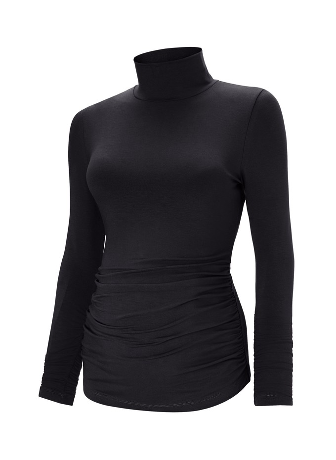 The Essentials Maternity Turtleneck Top from Isabella Oliver