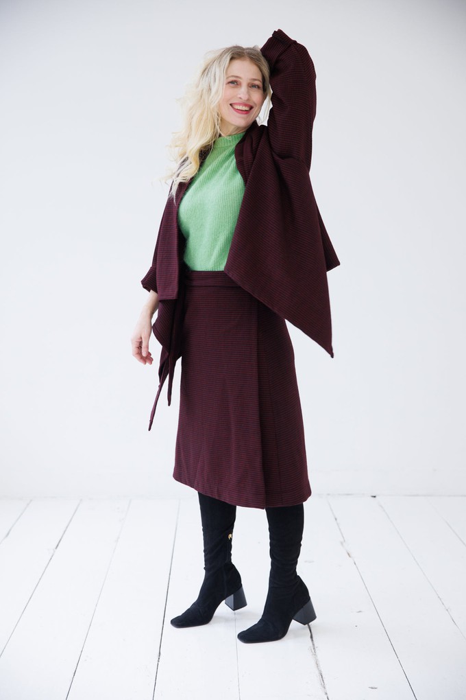 NEW! Wool Wrap Skirt Cocoon Maroon from JULAHAS