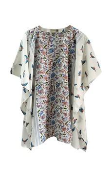 NEW! Cotton Kaftan Short Bird Pastel via JULAHAS