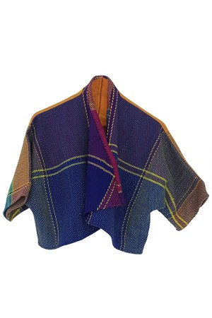 NEW! Plaid Wool Waterfall Bolero No.20 from JULAHAS