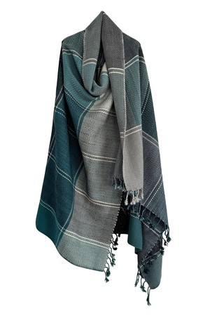 NEW! PETITE PLAID Wool Cape Tranquility from JULAHAS