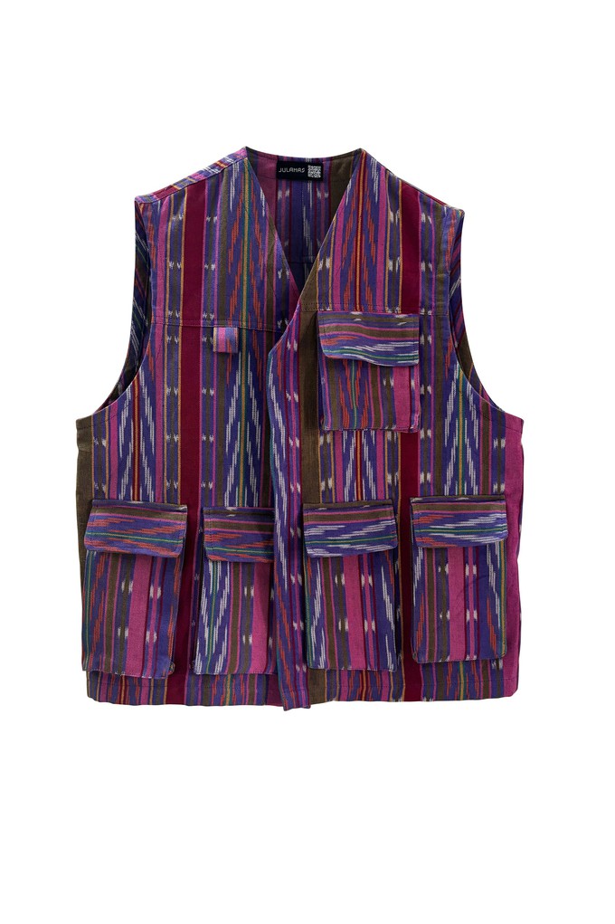 Ikat Utility Vest No.01 from JULAHAS