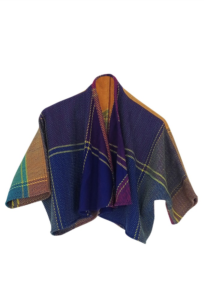 NEW! Plaid Wool Waterfall Bolero No.17 from JULAHAS