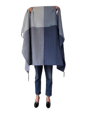 NEW! COTTON Cape Equal Blue from JULAHAS