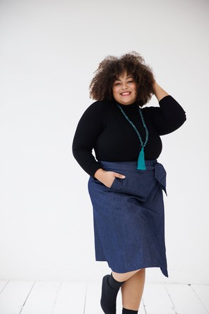 NEW! Denim Wrap Skirt from JULAHAS