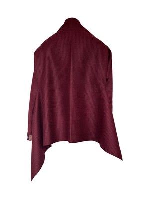 NEW! Wool Cape Coat Cocoon Maroon from JULAHAS