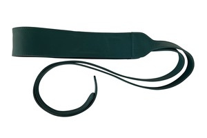 Leather Obi Wrap Belt Teal from JULAHAS