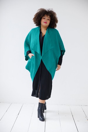 NEW! LINEN Kimono Viridian Green from JULAHAS