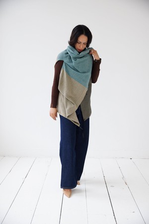 NEW! Cotton Cape Equal Teal from JULAHAS