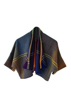 NEW! Plaid Wool Waterfall Bolero No.7 via JULAHAS