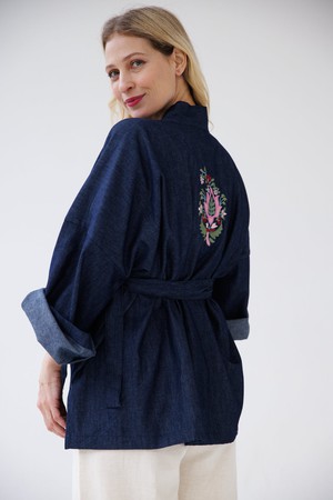 NEW! Embroidered Belted Overlay Denim from JULAHAS