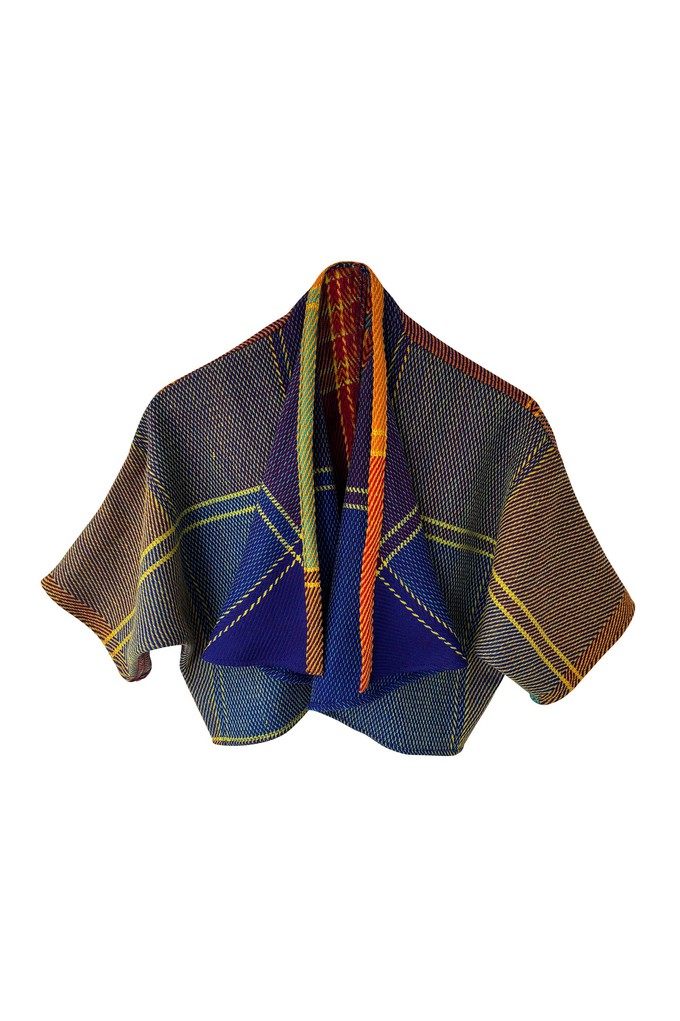 NEW! Plaid Wool Waterfall Bolero No.13 from JULAHAS