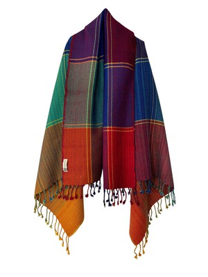 NEW! PETITE PLAID Wool Cape Joy from JULAHAS