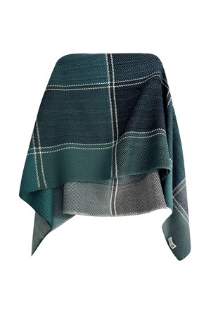 NEW! PETITE PLAID Wool Cape Tranquility from JULAHAS