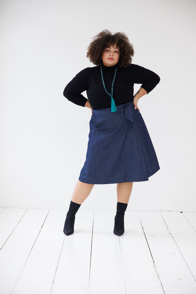 NEW! Denim Wrap Skirt from JULAHAS