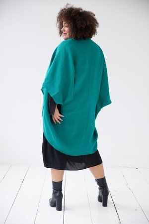 NEW! LINEN Kimono Viridian Green from JULAHAS