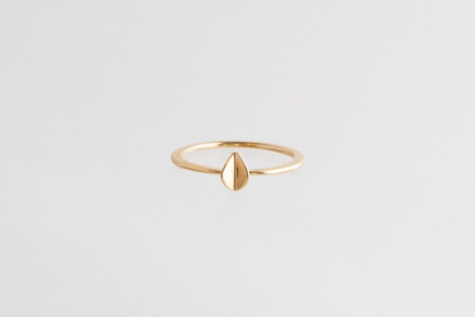 Mini Leaf ring | gold plated from Julia Otilia