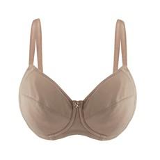 Warm Golden-Underwired Silk & Organic Cotton Full Cup Bra with removable paddings via JulieMay Lingerie