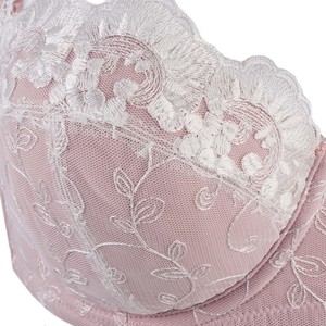 Marshmallow Lace Silk & Organic Cotton Balconette Bra from JulieMay Lingerie