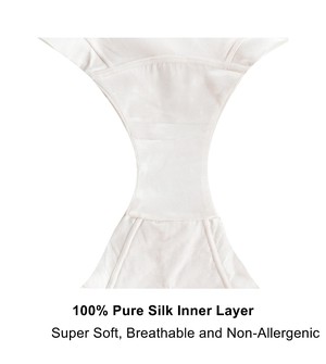 Snowdrop - Silk & Organic Cotton Full Brief in White from JulieMay Lingerie