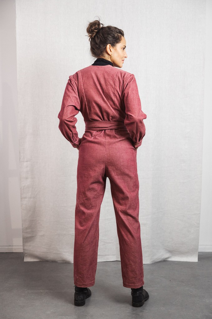 Bio-Baumwollcord Jumpsuit Keerthi Altrosa from Jyoti - Fair Works