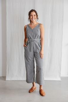 Bio-Baumwoll Jumpsuit Parva Kariert via Jyoti - Fair Works