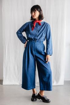 Bio-Baumwolldenim Culotte Awa Denim via Jyoti - Fair Works