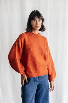 Baby-Alpaka Strickpullover Lima Rost via Jyoti - Fair Works