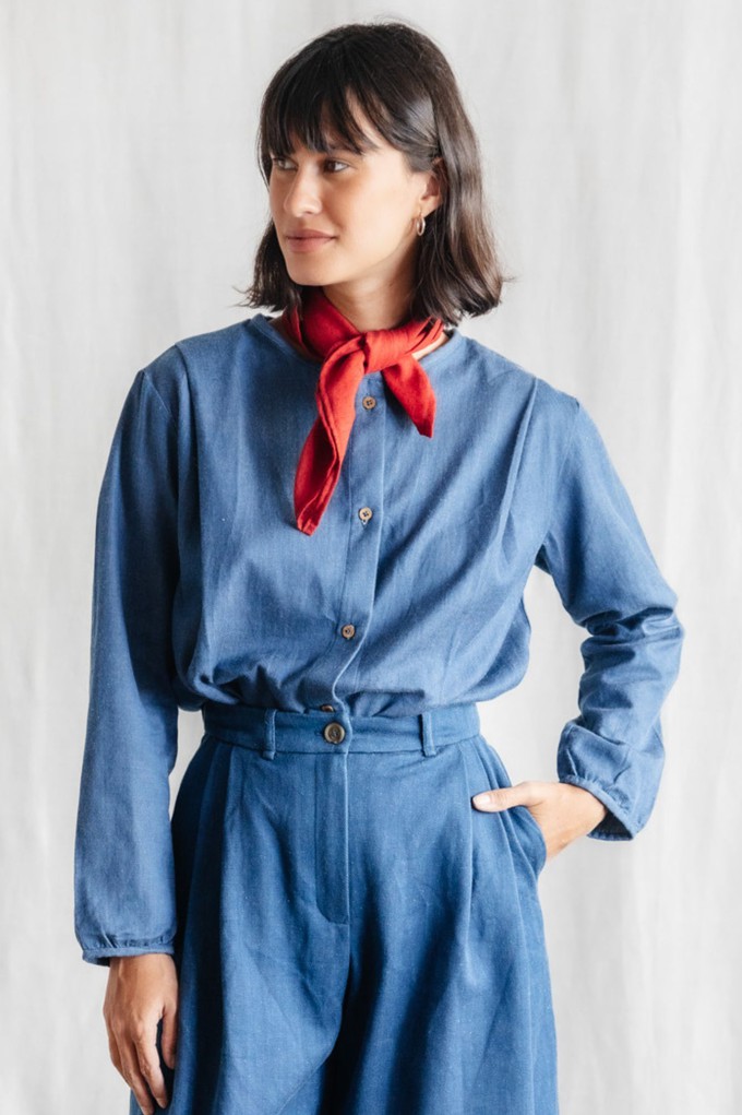 Bluse Nishi  Denim from Jyoti - Fair Works