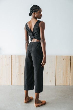 Hanf/Tencel Jumpsuit Anusha Schwarz from Jyoti - Fair Works