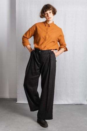 Hanf/Tencel Hose Meghana Schwarz from Jyoti - Fair Works