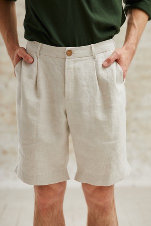 Hanf Shorts Heet Greige from Jyoti - Fair Works