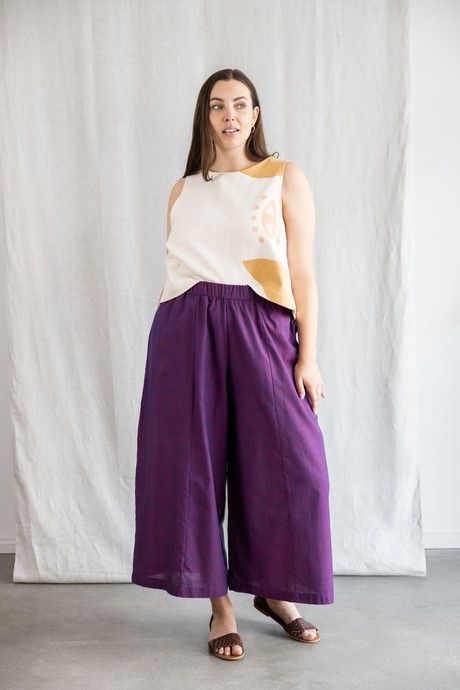 Bio-Baumwoll Culotte Padma Brombeer from Jyoti - Fair Works