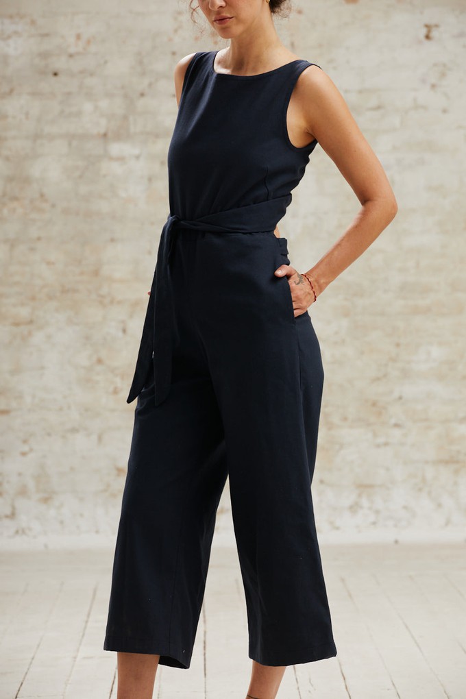 Bio-Baumwoll Jumpsuit Anusha Schwarz from Jyoti - Fair Works