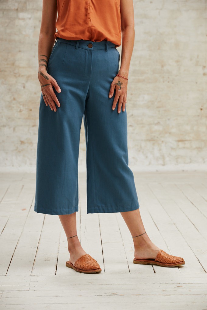 Bio-Baumwoll Culotte Hema Ozean from Jyoti - Fair Works