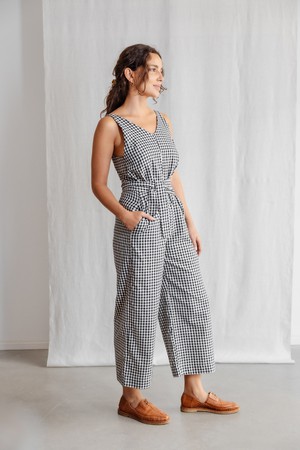 Bio-Baumwoll Jumpsuit Parva Kariert from Jyoti - Fair Works