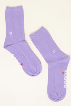 Popeia Bio-Baumwoll-Socken The Casual Lila via Jyoti - Fair Works