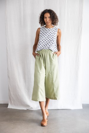 Bio-Baumwoll Culotte Padma Lindgrün from Jyoti - Fair Works