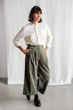 Bio-Baumwollcord Culotte Awa Pistazie from Jyoti - Fair Works